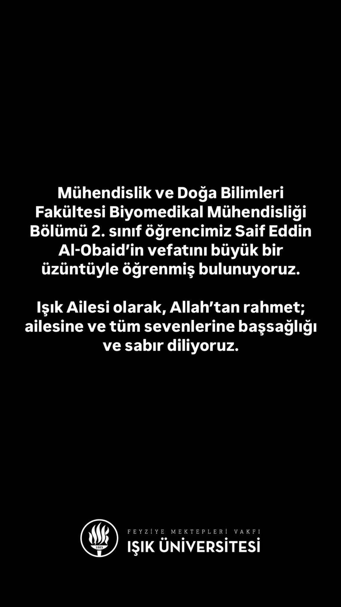 Vefat ve Başsağlığı